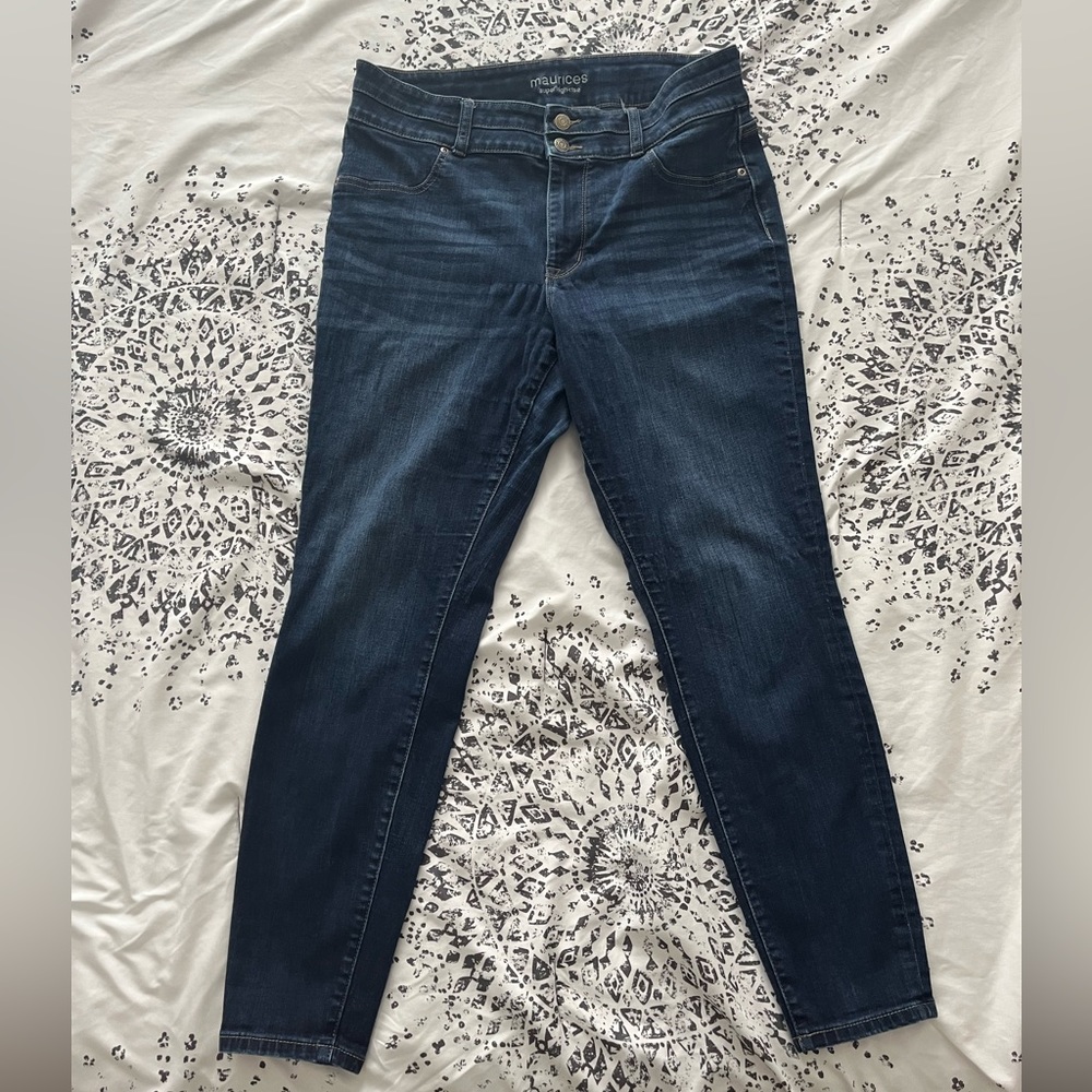 Super High rise dark wash jeans
